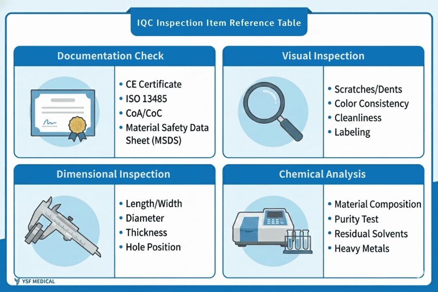 Overview of IQC Inspection Items