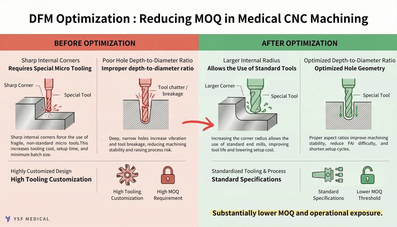 DFM Optimization : Reducing MOQ in Medical CNC Machining