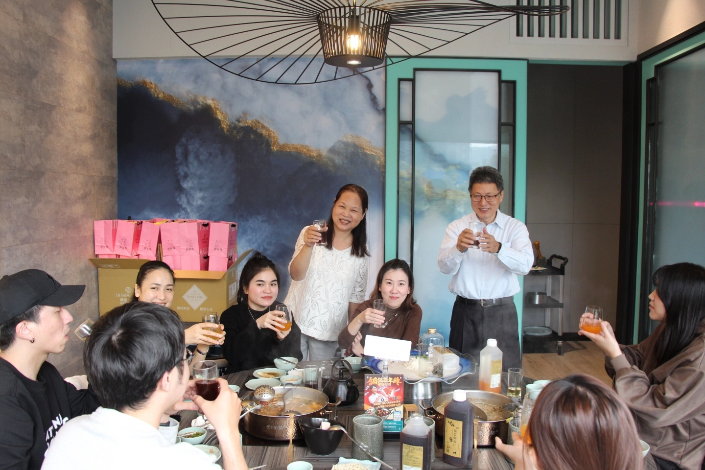 Toast During the Team-Building Event